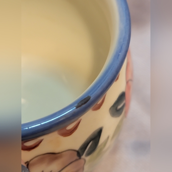 Polish Pottery Bubble SET Of 2 Mugs! UNIKAT Signature & Floral Pattern! HANDMADE - Picture 12 of 14